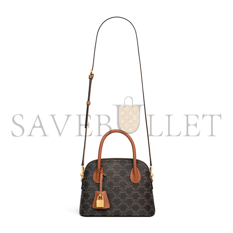 Ce1i*e teen honorine bag in triomphe canvas and calfskin 120682dnk.04lu (22.5*17*10cm)